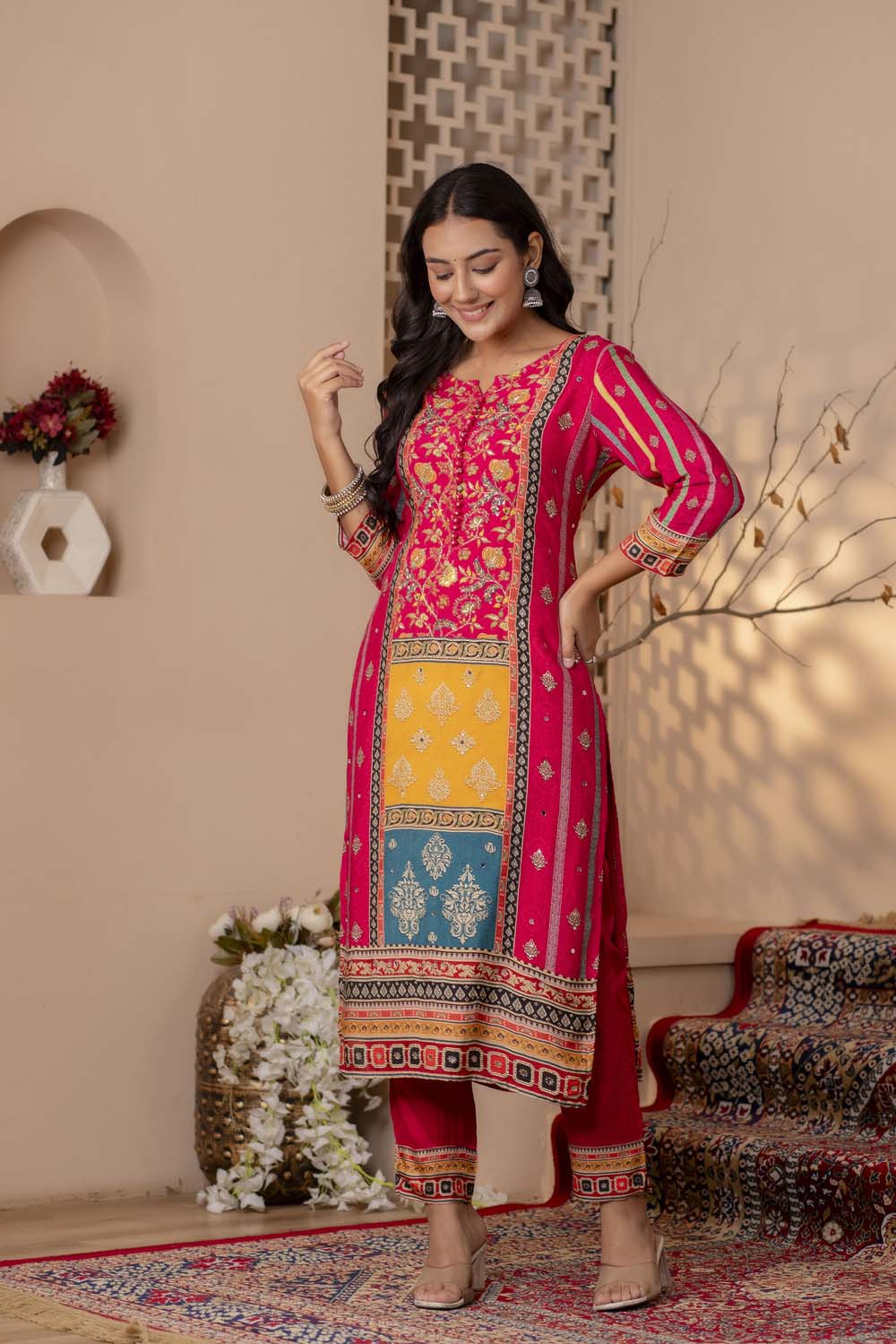 Kurti styles | kurti long designs latest | long kurtis with pants | kurtis  with palazzo | Stylish dress designs, Kurta designs women, Silk kurti  designs